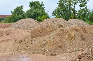 construction sand pile photo