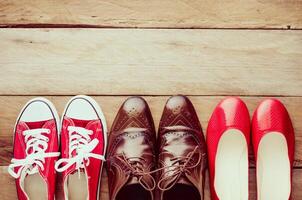 Placed on a wooden shoe styles - lifestyles photo