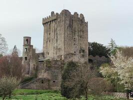Blarney castle in Ireland, old ancient celtic fortress photo