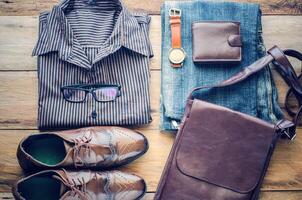 Clothing and accessories for businessman photo