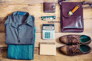 Clothing and accessories for businessman photo