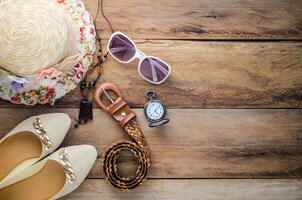 viaje accesorios vestir a lo largo con verano para mujer foto