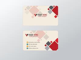 Abstract Vector visit card template