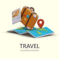 Weekend in another country. Vacation abroad. Travels around globe vector