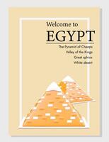 Welcome to Egypt. Its time to get acquainted with architecture of pharaohs era vector