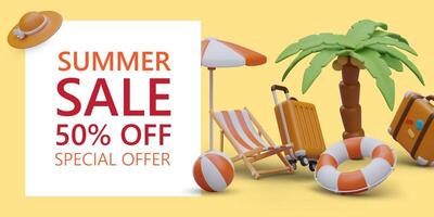 Final summer sale. Lowest prices. Promotional poster template for seasonal discounts vector