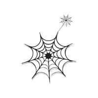 Spider web vector eps icon. Vector illustration of line icon of a spider web.