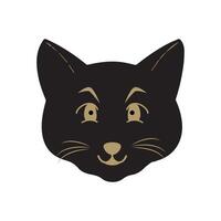 gato mascota cabeza cara icono, vector ilustración de gracioso dibujos animados gatos, gato cara con varios expresiones y patrones vector ilustración plano diseño. eps 10