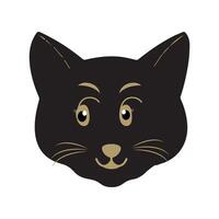 gato mascota cabeza cara icono, vector ilustración de gracioso dibujos animados gatos, gato cara con varios expresiones y patrones vector ilustración plano diseño. eps 10