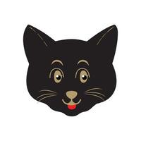 gato mascota cabeza cara icono, vector ilustración de gracioso dibujos animados gatos, gato cara con varios expresiones y patrones vector ilustración plano diseño. eps 10