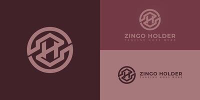 resumen inicial letra Z h o hz logo en suave rojo color aislado en múltiple profundo rojo antecedentes aplicado para techumbre empresa logo además adecuado para el marcas o empresas tener inicial nombre hz o Z h. vector