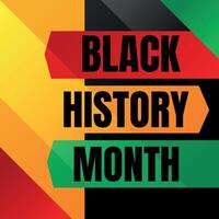 Black history month celebrate vector