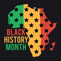 Black History Month background, poster, card. Vector