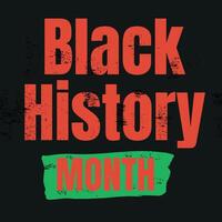 Black History Month background, poster, card. Vector