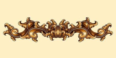 Classic style frame design with exquisite engraving and luxury free vector