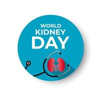 World Kidney Day. Human Kidney health concept. kidney shaped with two hand. Greeting card, poster, flyer and Banner, background design. vector