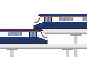 bts cielo tren vector ilustración. transporte concepto