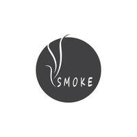 Smoke steam logo vector template illustration