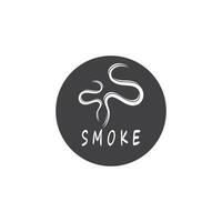 Smoke steam logo vector template illustration