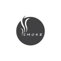 Smoke steam logo vector template illustration