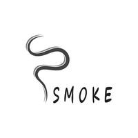 Smoke steam logo vector template illustration