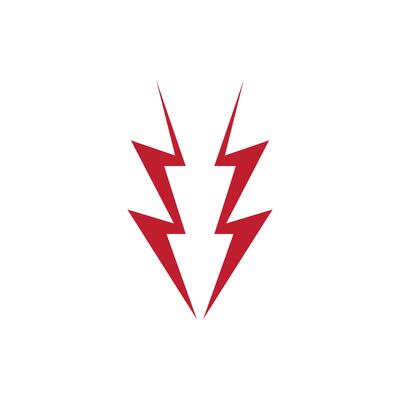 Flash lightning thunderbolt logo vector template