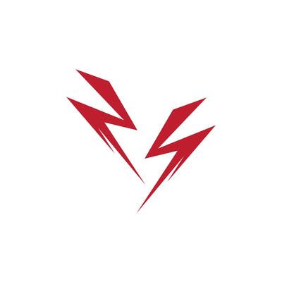 Flash lightning thunderbolt logo vector template