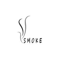 Smoke steam logo vector template illustration