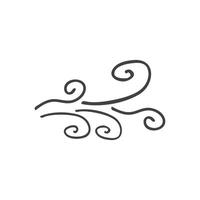 Wind logo vector template illustration