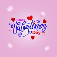 contento san valentin día, San Valentín día concepto para saludo tarjeta, celebracion, anuncios, marca, cubrir, etiqueta, ventas. San Valentín día mínimo corazón diseño tarjeta. vector