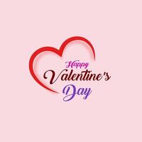 contento san valentin día concepto para saludo tarjeta, celebracion, anuncios, marca, cubrir, etiqueta, ventas. San Valentín día mínimo corazón diseño tarjeta. vector