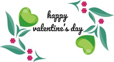 Creative concept of Happy Valentines Day card set vector