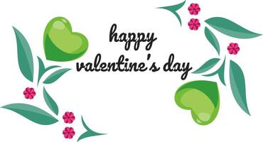 Creative concept of Happy Valentines Day card set vector