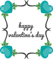 Creative concept of Happy Valentines Day card set vector