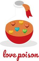 Creative concept of Happy Valentines Day card set vector