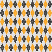 Orange and black argyle pattern. Argyle vector pattern. Argyle pattern. Seamless geometric pattern for clothing, wrapping paper, backdrop, background, gift card, sweater.