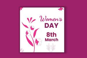 dia Internacional de la Mujer vector