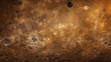 AI generated Mercury surface texture background photo