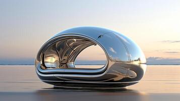 AI generated Futuristic Capsule Pod Design photo