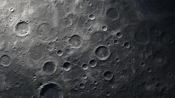 ai generado luna Luna superficie textura antecedentes foto