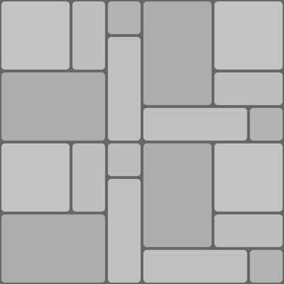 Parquet paving pattern plan, top view