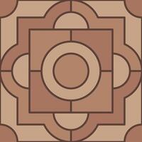 Brown cobblestone tile with contrasting pattern vector