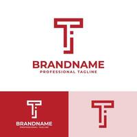 Letter TJ Modern Logo, suitable for business with TJ or JT initials vector