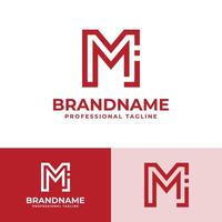 Letter MJ Modern Logo, suitable for business with MJ or JM initials vector