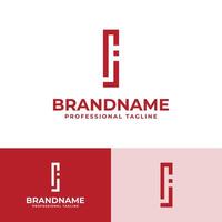 Letter IJ Modern Logo, suitable for business with IJ or JI initials vector