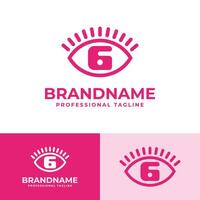 Letter G Eye Logo, suitable for business related to vision, spy, optic, or eye with Initial G vector