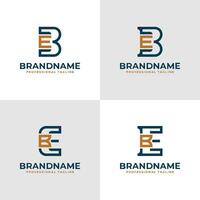 Elegant Letter BE and EB Monogram Logo, suitable for business with BE or EB initials vector