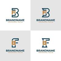 Elegant Letter BF and FB Monogram Logo, suitable for business with BF or FB initials vector