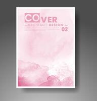 Cover template with watercolor background. Design for your cover, date, postcard, banner, logo. vector