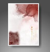 Cover template with watercolor background. Design for your cover, date, postcard, banner, logo. vector